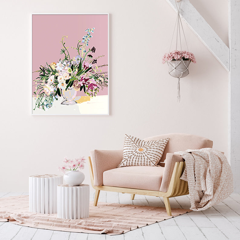 Wall art - Floral 2 sets- Canvas Prints- Poster Prints