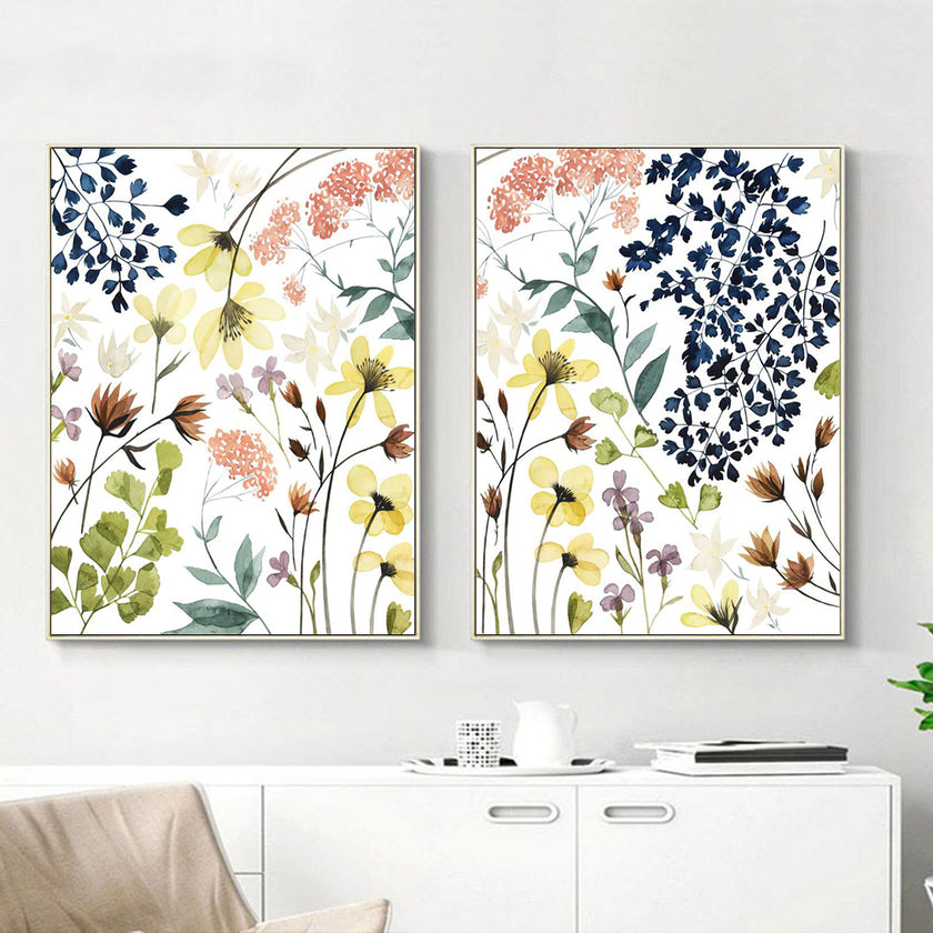 Wall art - Flower Composition (2 sets)- Canvas Prints- Poster Prints