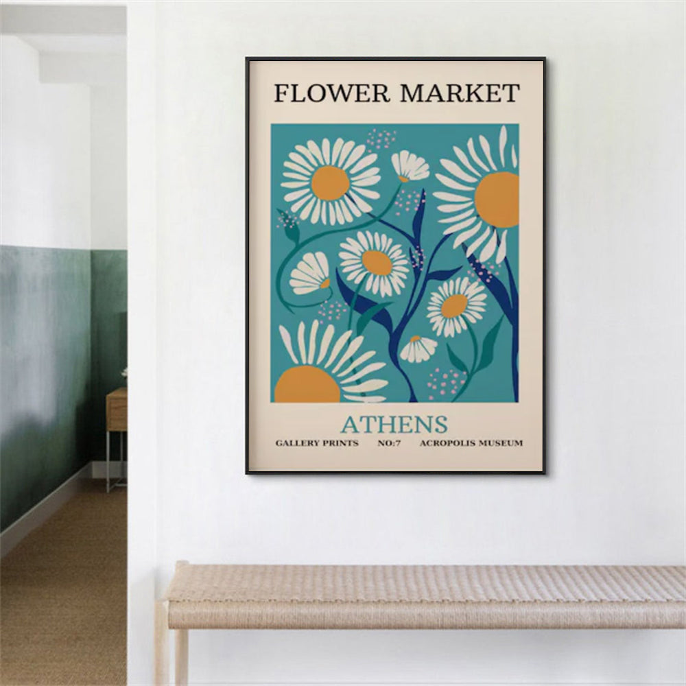 Wall Art - Flower Market Athens - Canvas Prints-Poster Prints