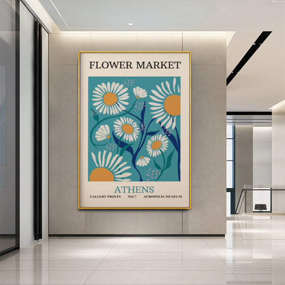 Wall Art - Flower Market Athens - Canvas Prints-Poster Prints