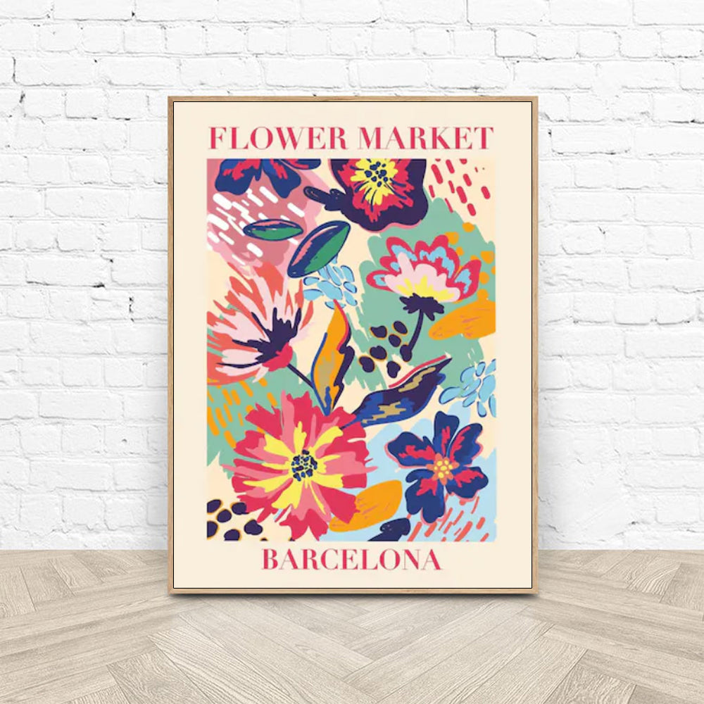 Wall Art - Flower Market Barcelona - Canvas Prints-Poster Prints