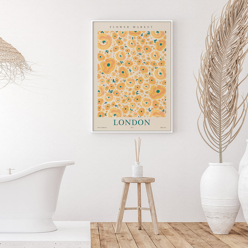 Wall Art - Flower Market London - Canvas Prints-Poster Prints