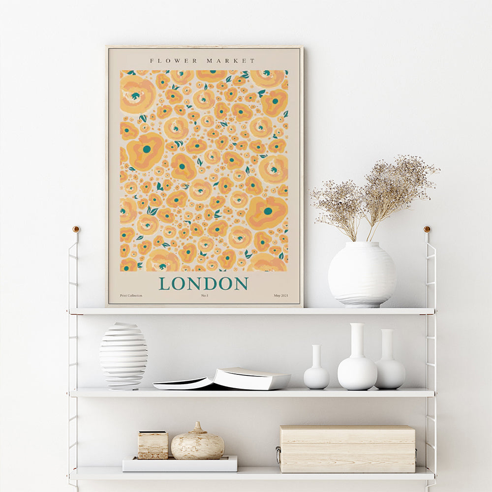 Wall Art - Flower Market London - Canvas Prints-Poster Prints