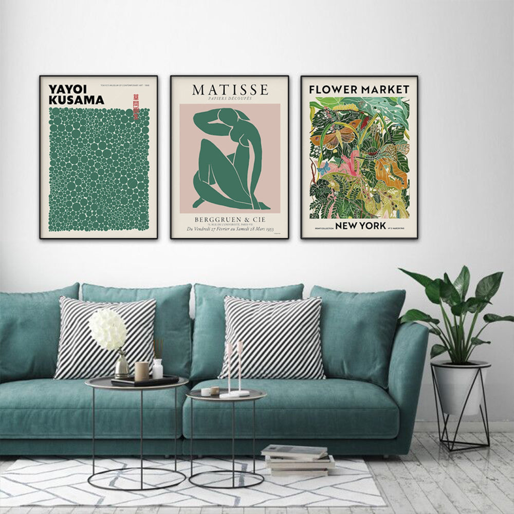 Wall Art - Flower Market, Matisse Print, Yayoi Kusama - Canvas Prints-Poster Prints