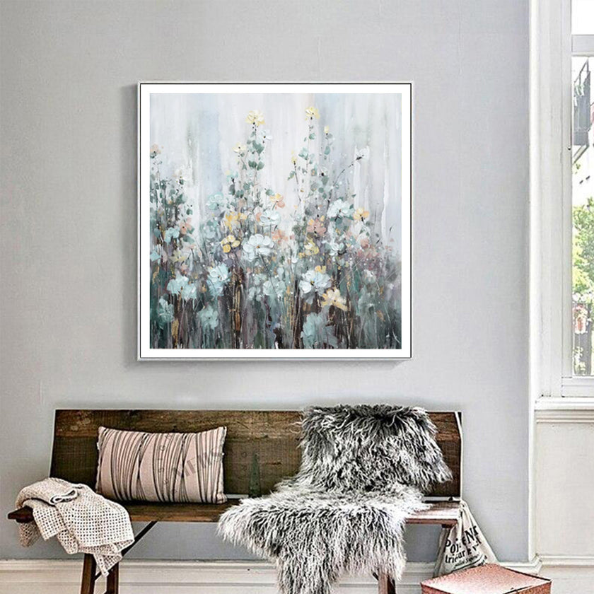 Wall Art - Flowers In The Corner - Canvas Prints-Poster Prints