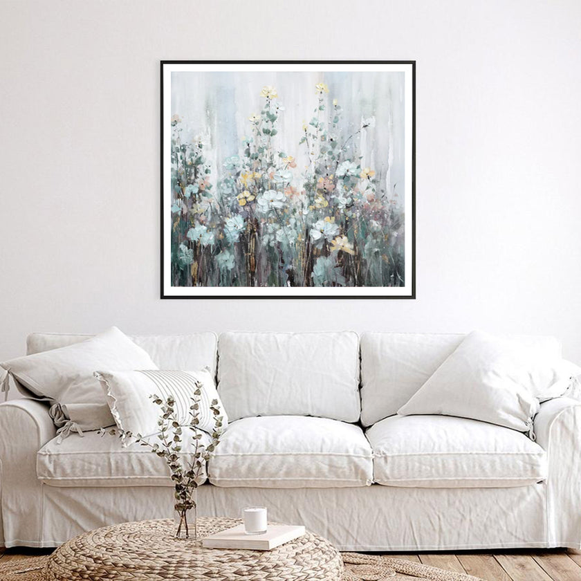 Wall Art - Flowers In The Corner - Canvas Prints-Poster Prints