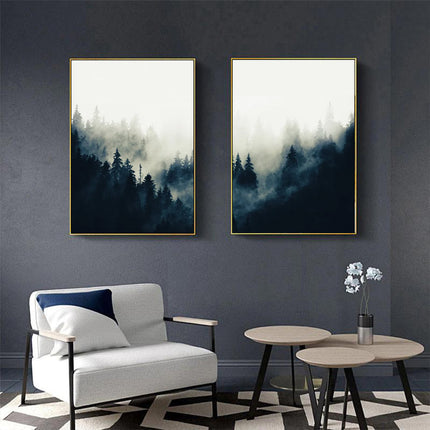 Wall art - Forest Mountain (2 sets)- Canvas Prints- Poster Prints