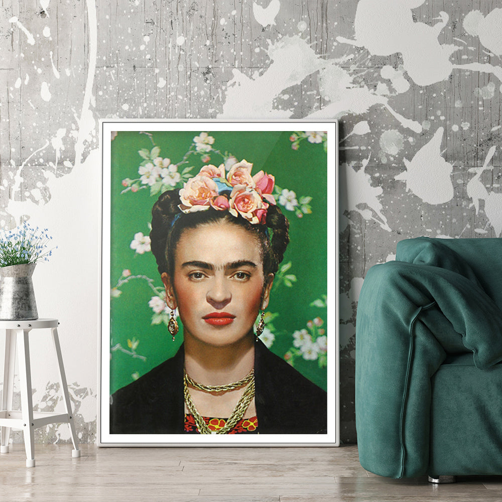 Wall Art - Frida Kahlo Self Portrait - Canvas Prints-Poster Prints