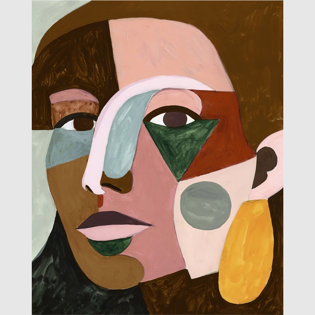 Wall art - Geo Face - Canvas Prints - Poster Prints