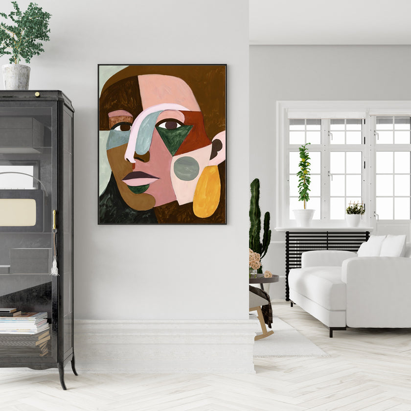 Wall art - Geo Face - Canvas Prints - Poster Prints