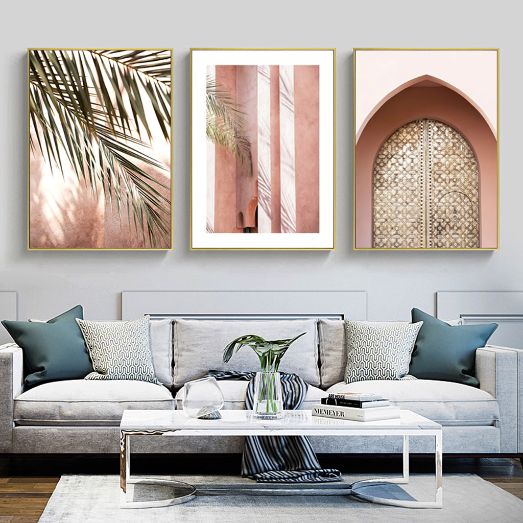 Wall Art -Golden Door 3 sets - Poster Prints -Canvas Prints