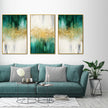 Wall Art - Green Gold Dancing (3 Sets) - Poster Prints -Canvas Prints