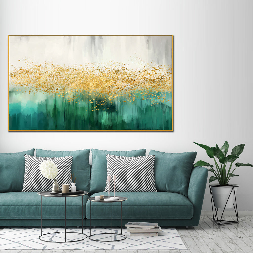 Wall Art - Green Star Dancing - Canvas Prints-Poster Prints