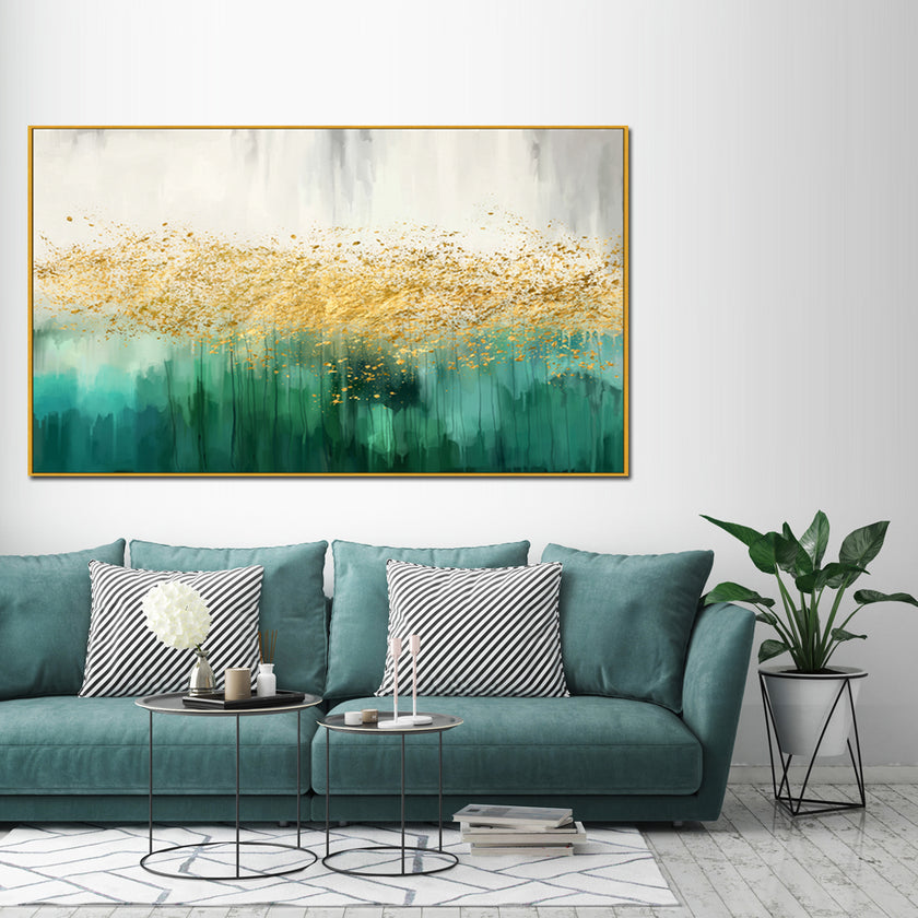 Wall Art - Green Star Dancing - Canvas Prints-Poster Prints