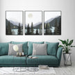 Wall Art - Gray Mountain (3 Sets) - Poster Prints -Canvas Prints
