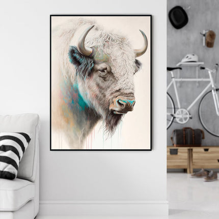 Wall Art - Great White Buffalo - Canvas Prints-Poster Prints