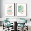 Wall art - Green And Pink (2 sets)- Canvas Prints- Poster Prints
