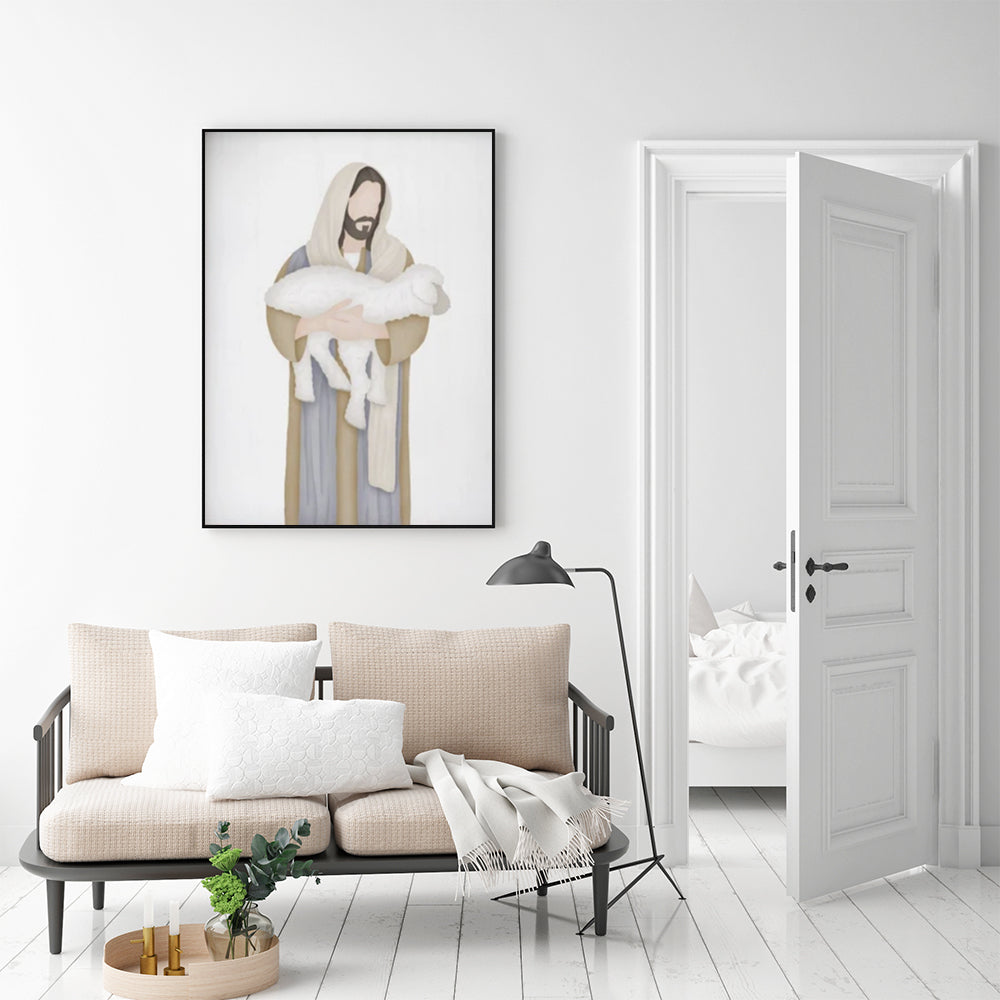 Wall Art - He Leaves The Ninety And Nine - Canvas Prints-Poster Prints