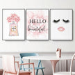 Wall Art  - Hello Beautiful 3 sets - Poster Prints -Canvas Prints