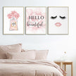 Wall Art  - Hello Beautiful 3 sets - Poster Prints -Canvas Prints