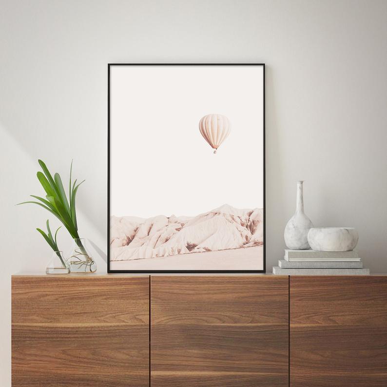 Wall art - Hot Air Balloon 2 sets- Canvas Prints- Poster Prints