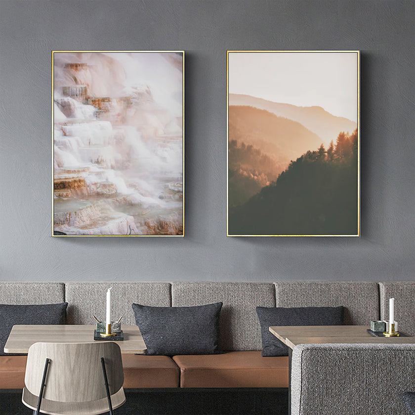 Wall art - Hot Springs (2 sets)- Canvas Prints- Poster Prints