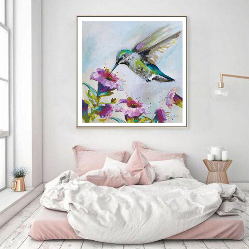 Wall Art - Hummingbird Florals - Canvas Prints-Poster Prints