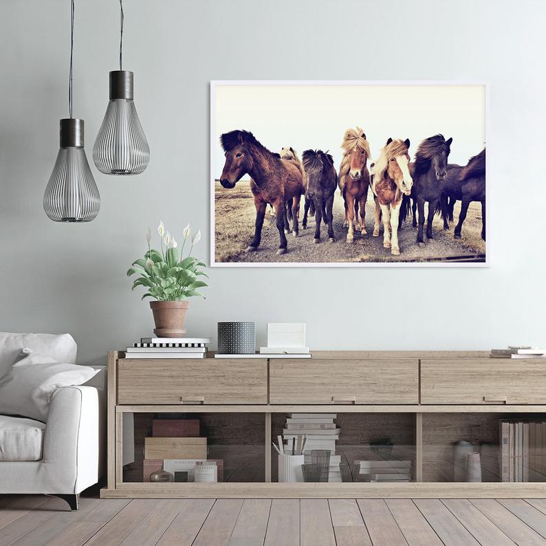 Wall art - Icelandic Horses - Canvas Prints - Poster Prints