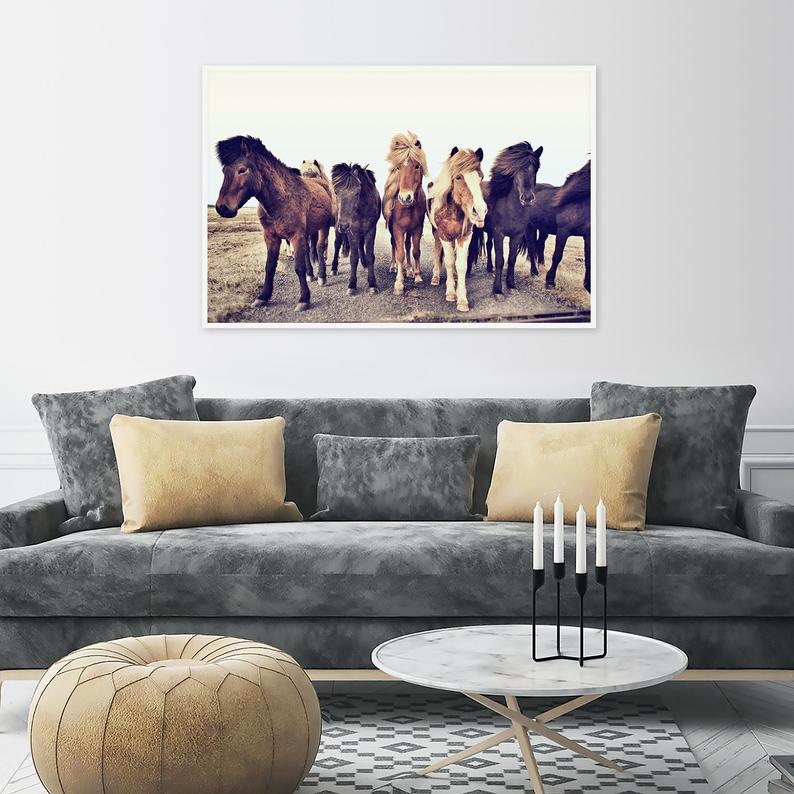 Wall art - Icelandic Horses - Canvas Prints - Poster Prints