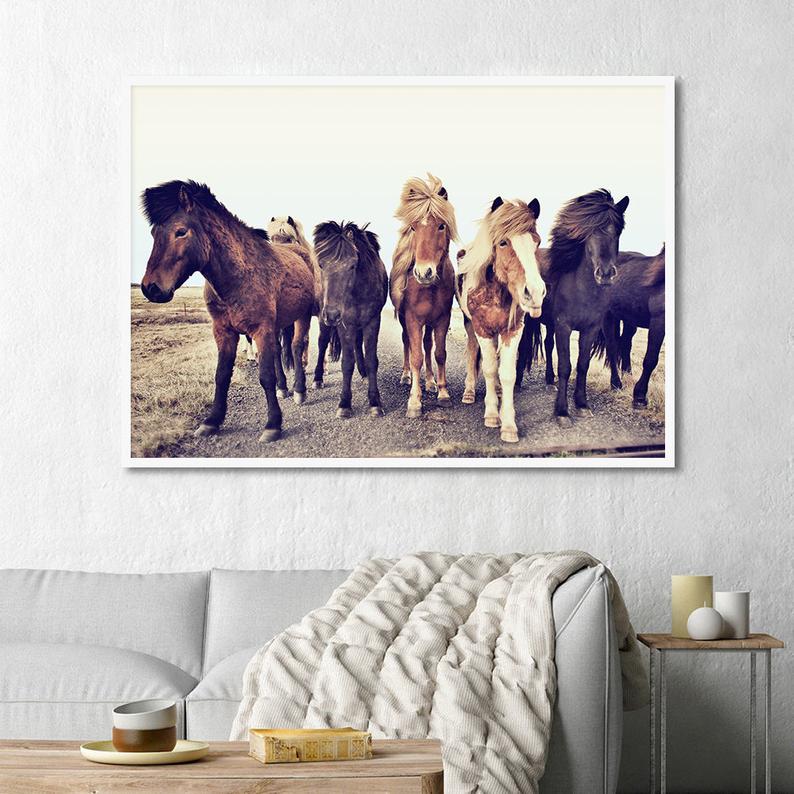 Wall art - Icelandic Horses - Canvas Prints - Poster Prints