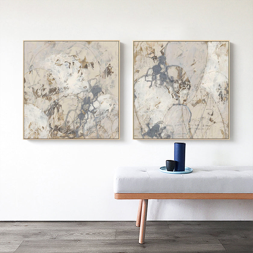 Wall Art - Impasto Gesture (2 sets)- Canvas Prints-Poster Prints