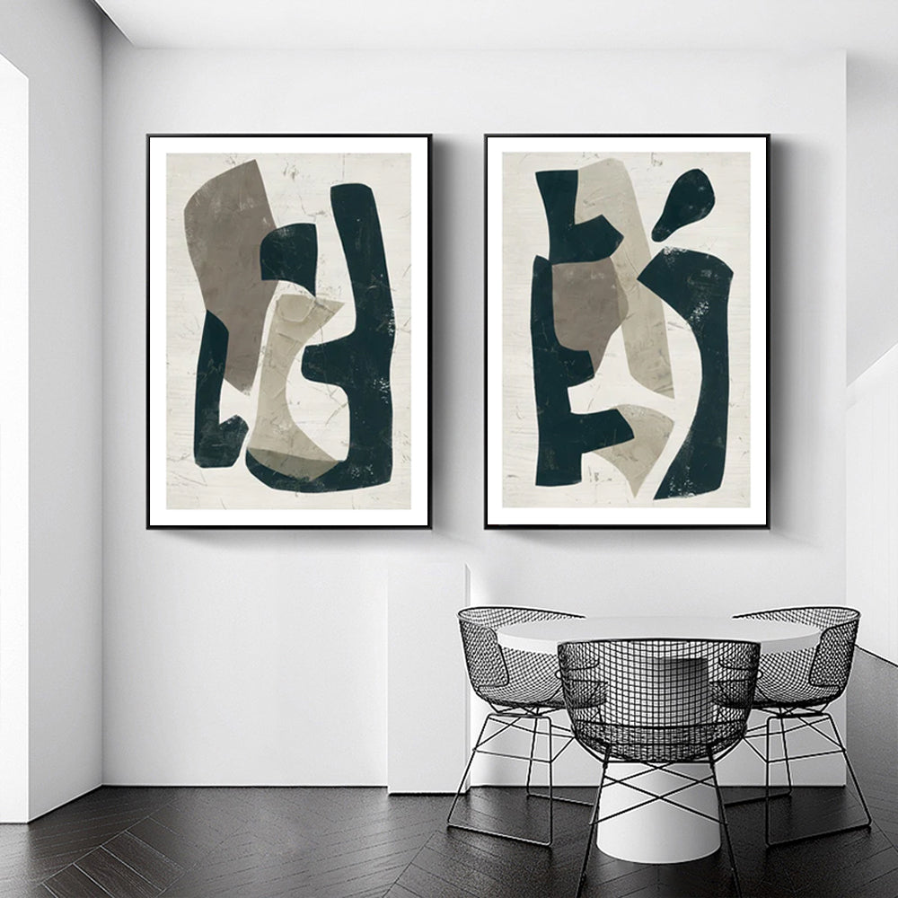 Wall art - Abstract Puzzle (2 sets)- Canvas Prints- Poster Prints
