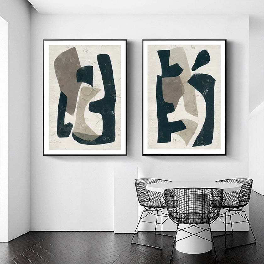 Wall art - Abstract Puzzle (2 sets)- Canvas Prints- Poster Prints