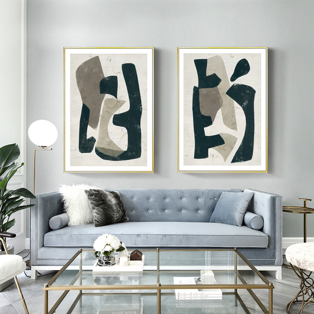 Wall art - Abstract Puzzle (2 sets)- Canvas Prints- Poster Prints