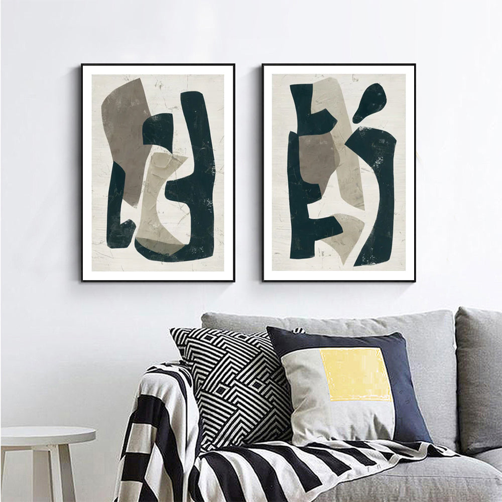 Wall art - Abstract Puzzle (2 sets)- Canvas Prints- Poster Prints
