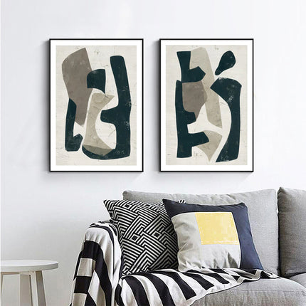 Wall art - Abstract Puzzle (2 sets)- Canvas Prints- Poster Prints