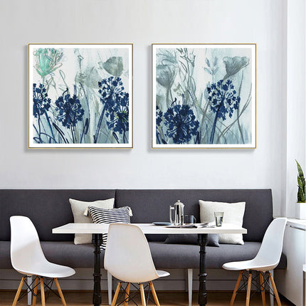 Wall Art - Indigo Field (2 sets)- Canvas Prints-Poster Prints