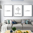 Wall art - INHALE EXHALE 2 sets- Canvas Prints- Poster Prints