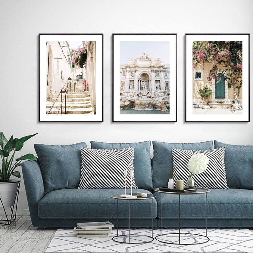 Wall Art - Italian Travel 3 sets - Poster Prints -Canvas Prints
