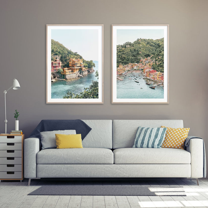Wall art - Italy Coast 2 sets - Canvas Prints- Poster Prints