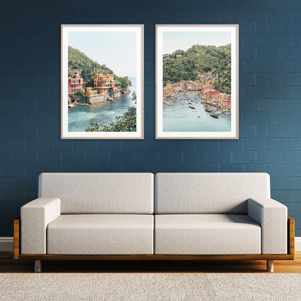 Wall art - Italy Coast 2 sets - Canvas Prints- Poster Prints