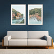 Wall art - Italy Coast 2 sets - Canvas Prints- Poster Prints