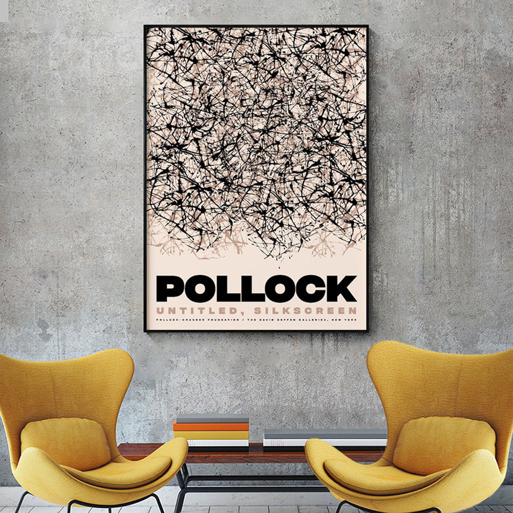 Wall Art - Jackson Pollock Exhibition II - Canvas Prints-Poster Prints