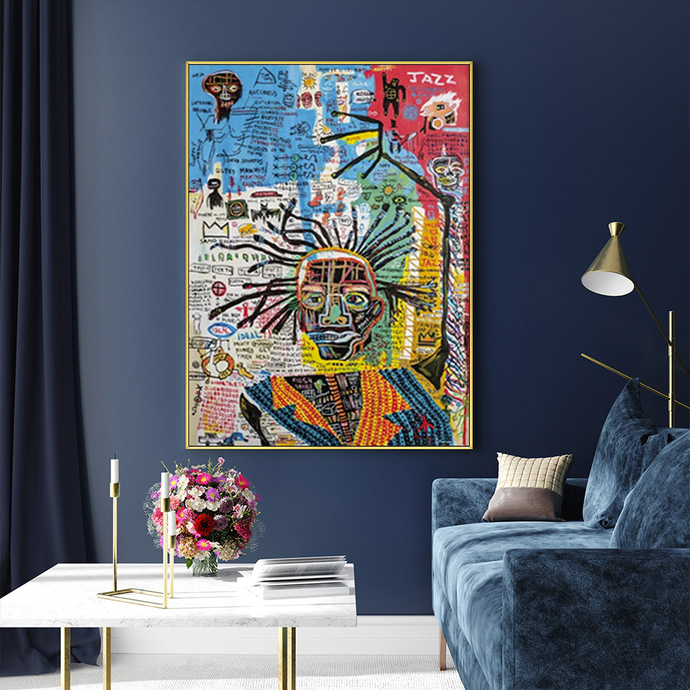 Wall Art - Jazz Inspired by Basquiat - Canvas Prints-Poster Prints