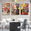 Wall Art  - Jean Michel Basquiat Crown Graffiti 3 Sets - Poster Prints -Canvas Prints