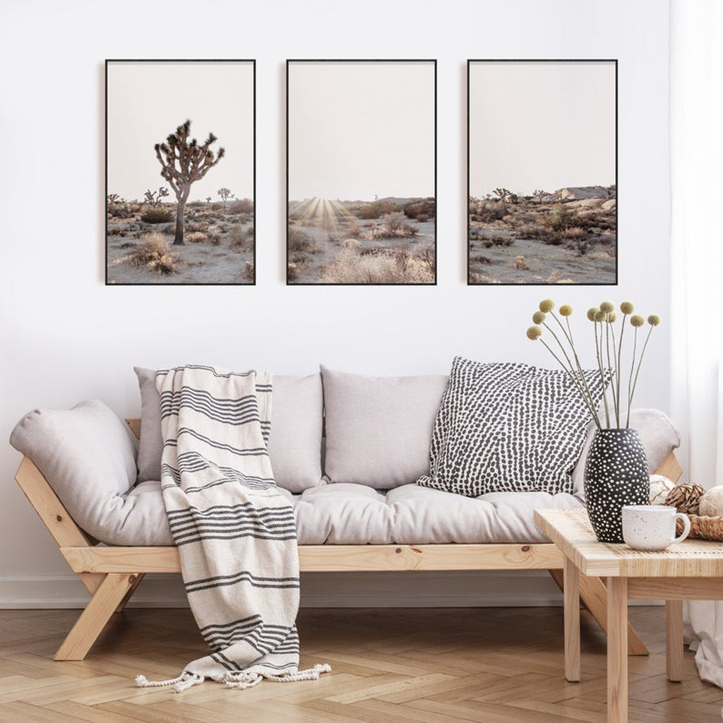 Wall art - Joshua Trees 3 sets- Poster Prints -Canvas Prints