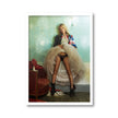Wall Art - Kate Moss Near Sofa - Canvas Prints-Poster Prints