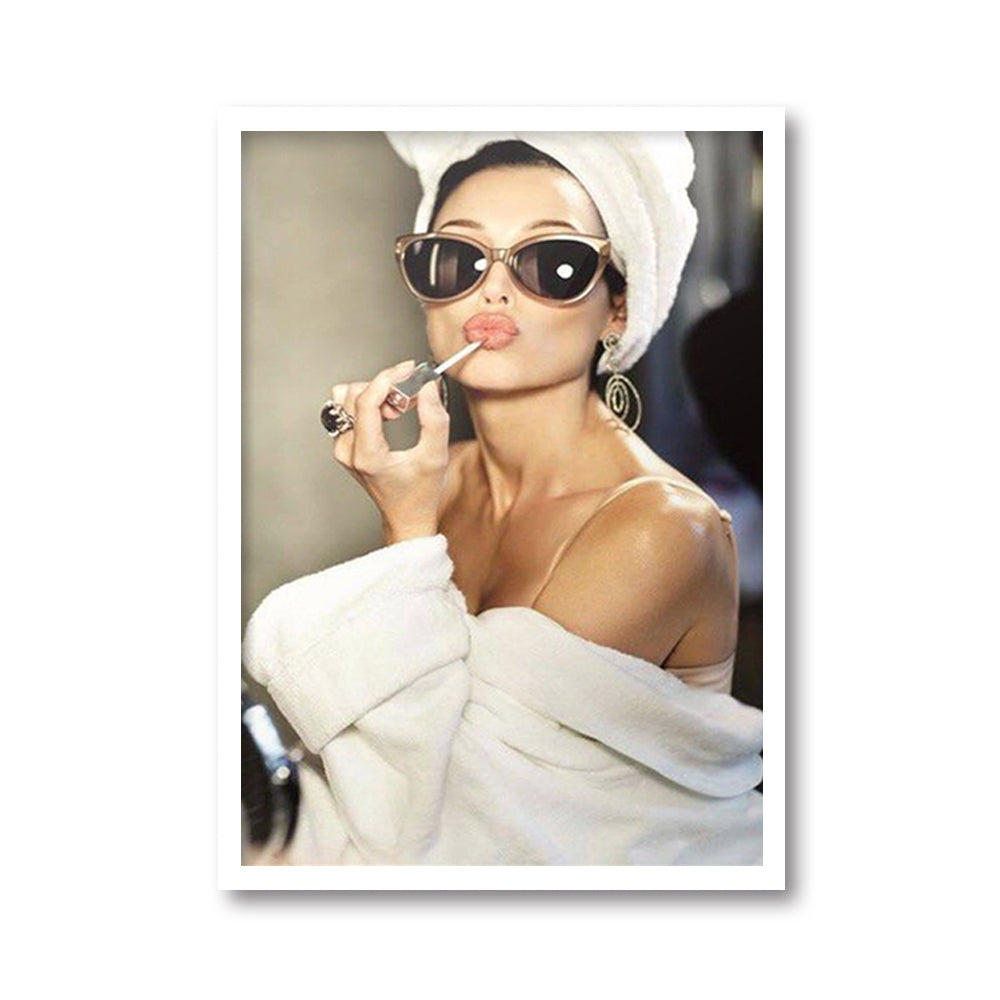 Wall Art - Kate Moss with Sunglasses - Canvas Prints-Poster Prints