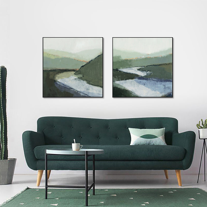 Wall Art - Abstract Landscape II (2 sets)- Canvas Prints-Poster Prints