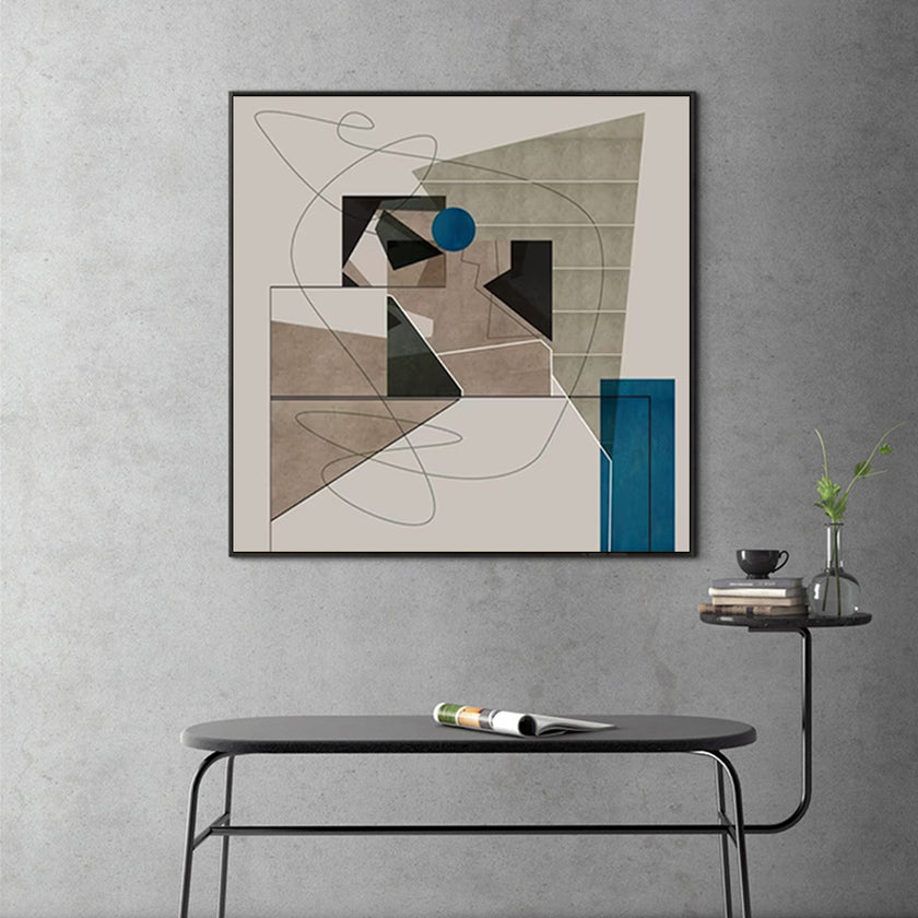Wall Art - Minimal Abstract with Soft Neutral Tones - Canvas Prints-Poster Prints